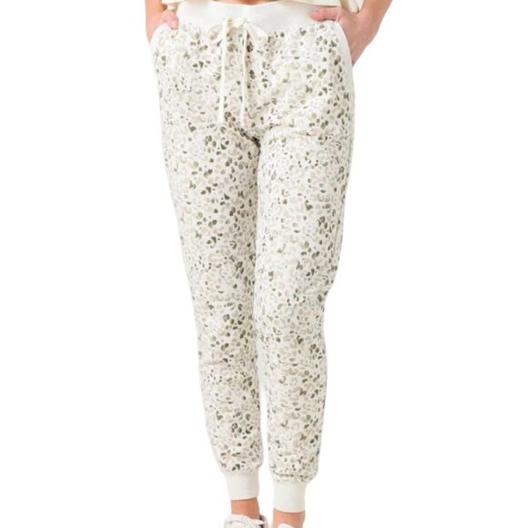 Z Supply Pants - Z Supply Painted Leopard Jogger